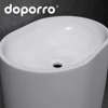 Hot selling unique design irregularity standing half pedestal wash basin with good prices