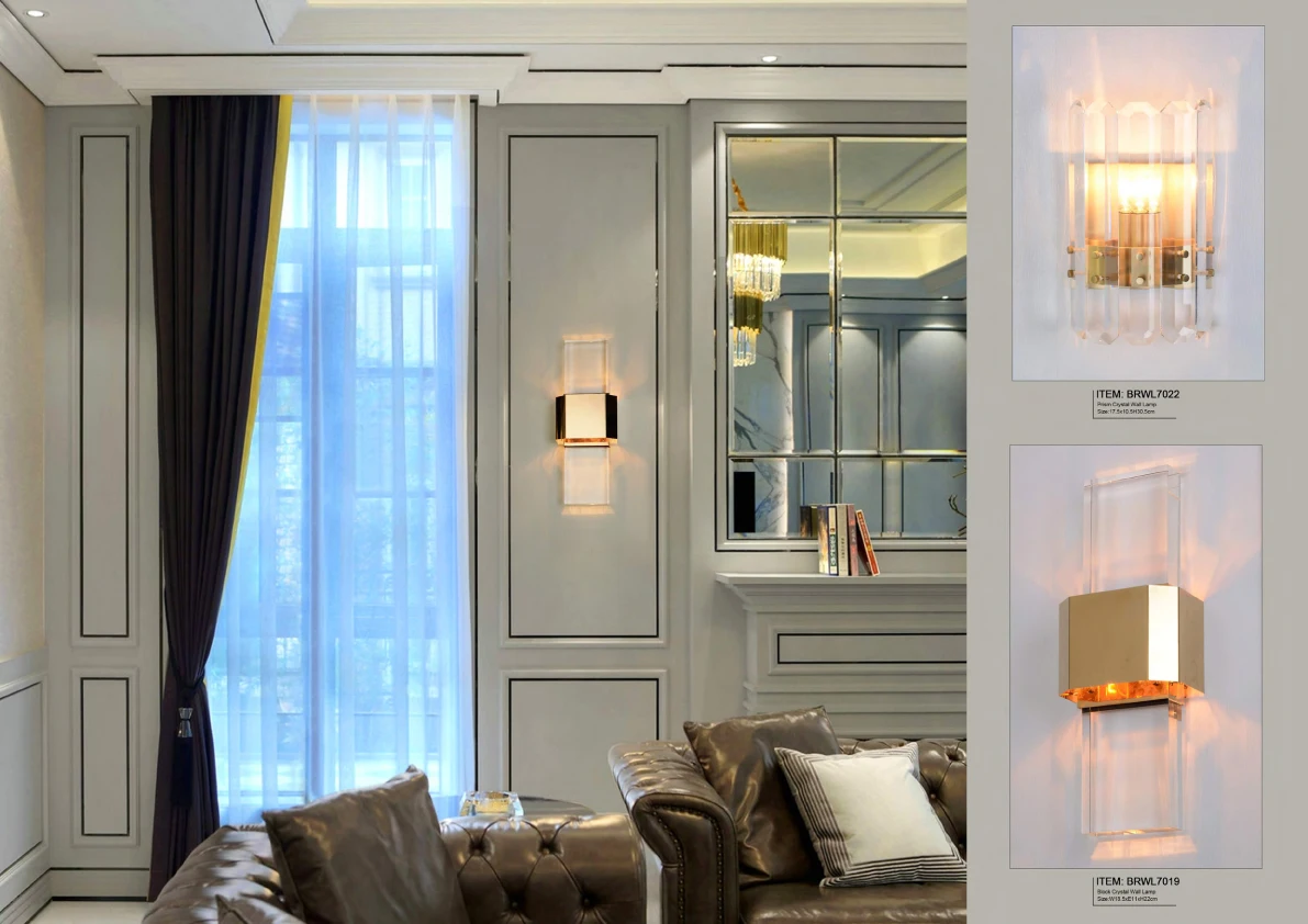 European Golden Metal Antique Style Design for Hotel Villa Home Decoration Wall Lamps