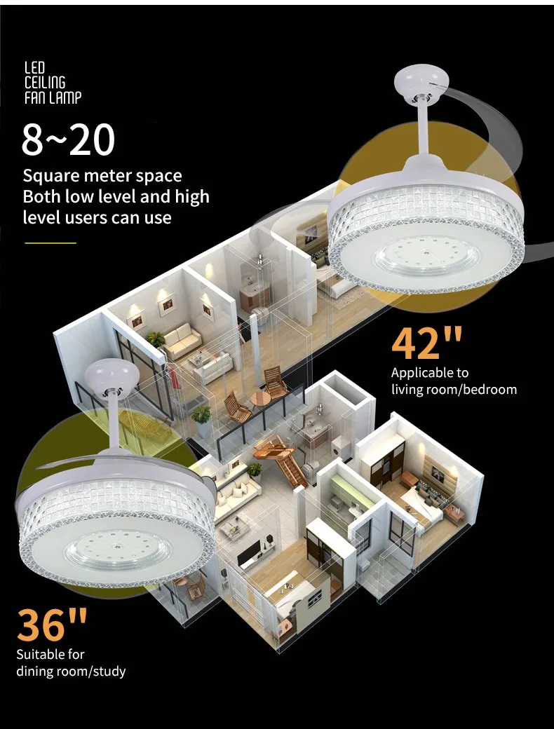 Ceiling Fan, LED, 220, 147 - detail 28