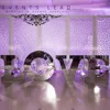 Creative New Design LOVE Letter Wedding Table Simple Elegant Silver Mirror by Events Lead Design