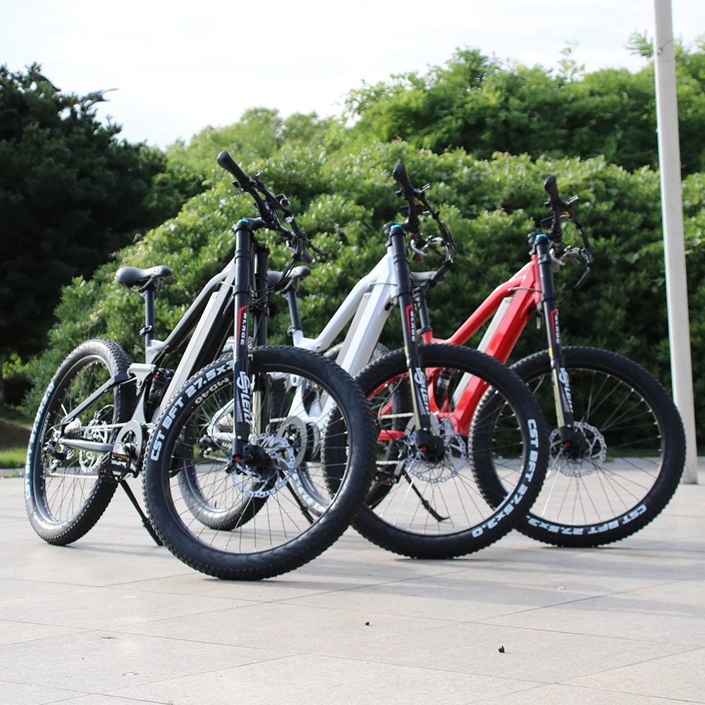 

full suspension mountain bike with bafang 1000w ultra g510, Black