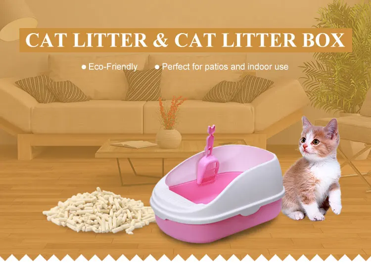 Ecofriendly Automatic Durable Plastic Cat Litter Box With Big Space