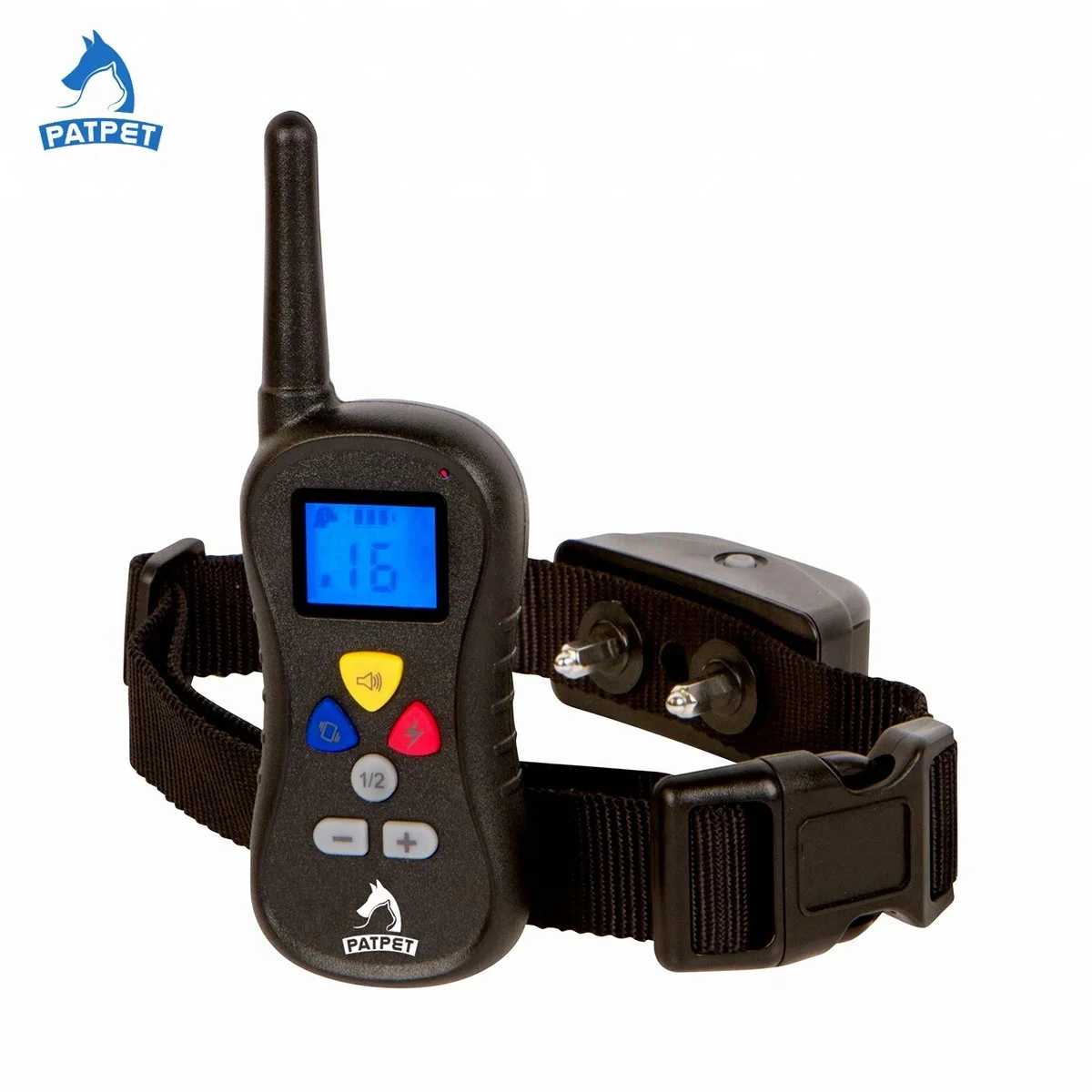 

Walkie Talkie Battery Remote Anti Bark Dog Electric Shock Collar, Dog Training Collar Wholse, Black/customized color