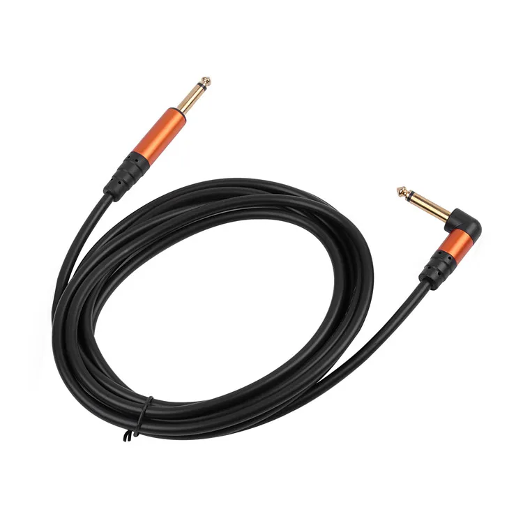 Best Seller 90 Degree Angle 6.35mm To Straight Guitar Cable 10ft