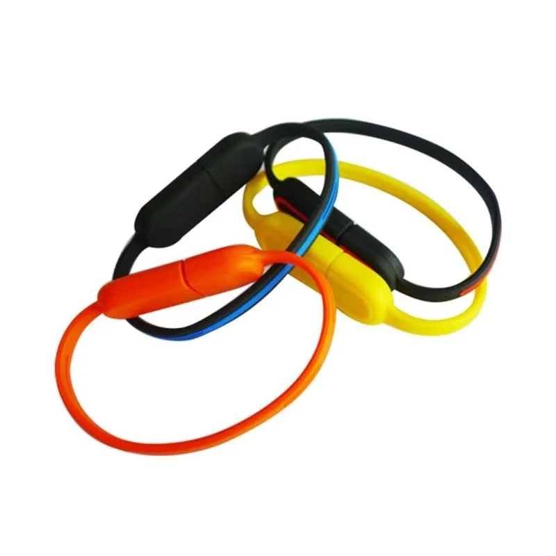 fluorescent luminous light glowing bracelet USB stick - ANKUX.COM