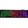 Latest new model usb wired glowing background keyset factory oem 104 flat keys dustproof keyboard for laptop tablet pc