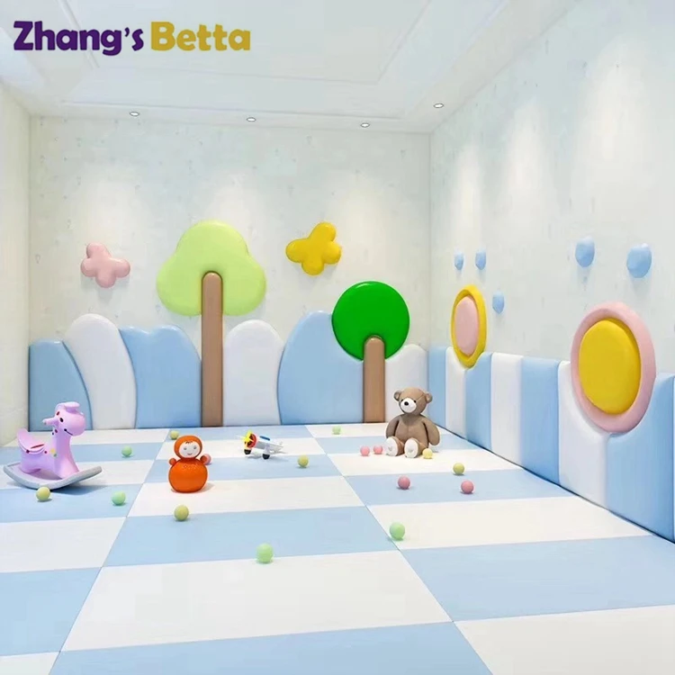 

Betta play Collision avoidance eco-friendly soft wall padding for indoor playground for bedroom soft wall panels for bedroom, Customized color option