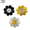 Black Yellow White Daisy embroidery patch flower