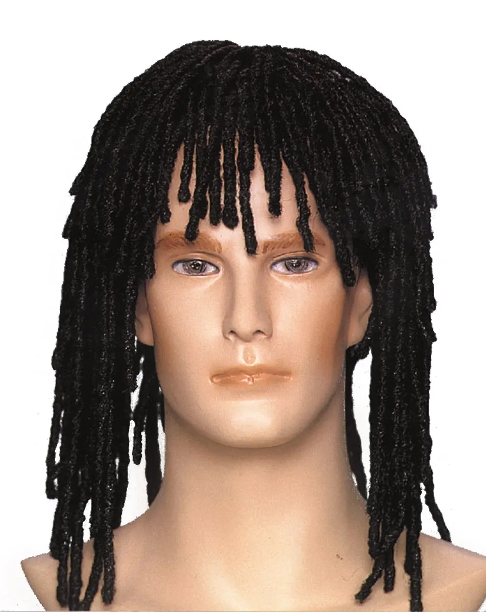 Cheap Rasta Tam with attached Curled Dreads Party Hat Fake Dreads 22187