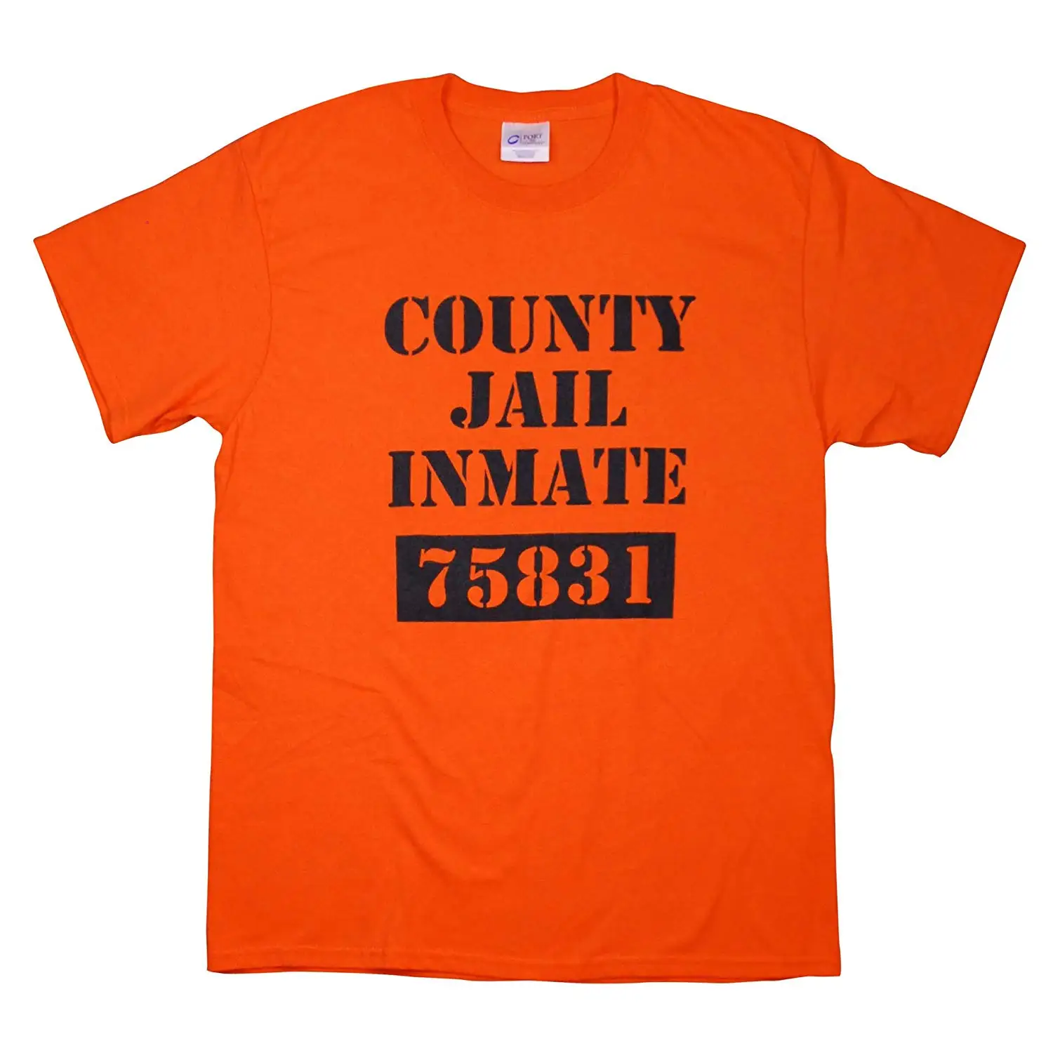 Prisoner Jumpsuit Orange Prison Inmate Halloween Costume Unisex Jail Crimin...