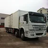 SINOTRUK diesel engine type 8x4 van closed HOWO cargo truck price
