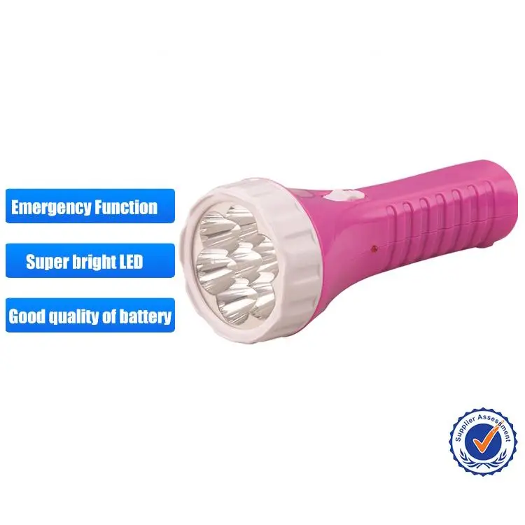 Cheap Plastic Rechargeable Flashlight Working Led Torch Light/ small torch
