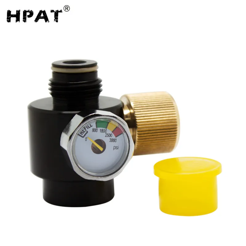 Paintball Tank Adjustable Regulator Paintball Co2 Valve 02000psi Black