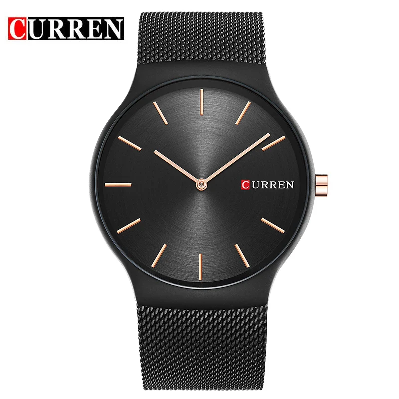 

2017 CURREN watch black gold Pointer relogio masculino Luxury Brand digital sport watch Wristwatch Quartz Watches Men 8256