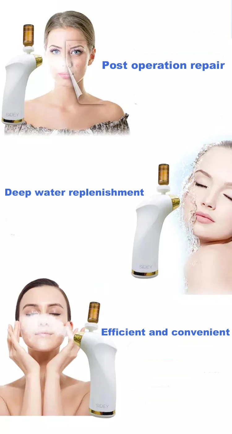 SIDEY Portable Handy Multi-function Moisturizer Nano Ionic Facial Mist Sprayer for Skin/Hair Care