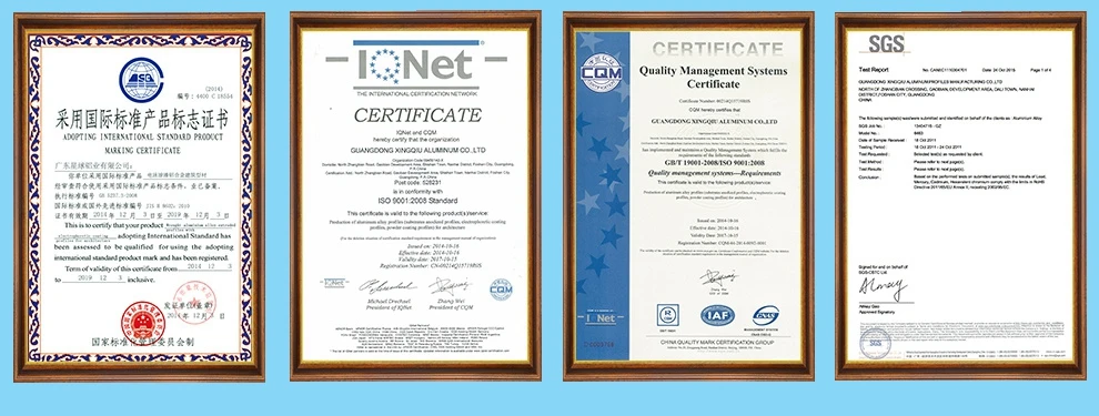 Certified Electrophoretic champagne anodized aluminium extrusion profile manufacturer