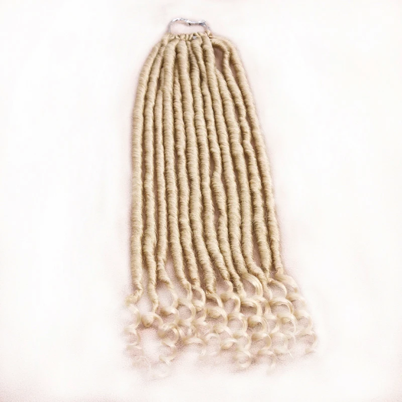 

goddess faux Locs synthetic hair color 613 20 inch crochet braiding hair hair extension