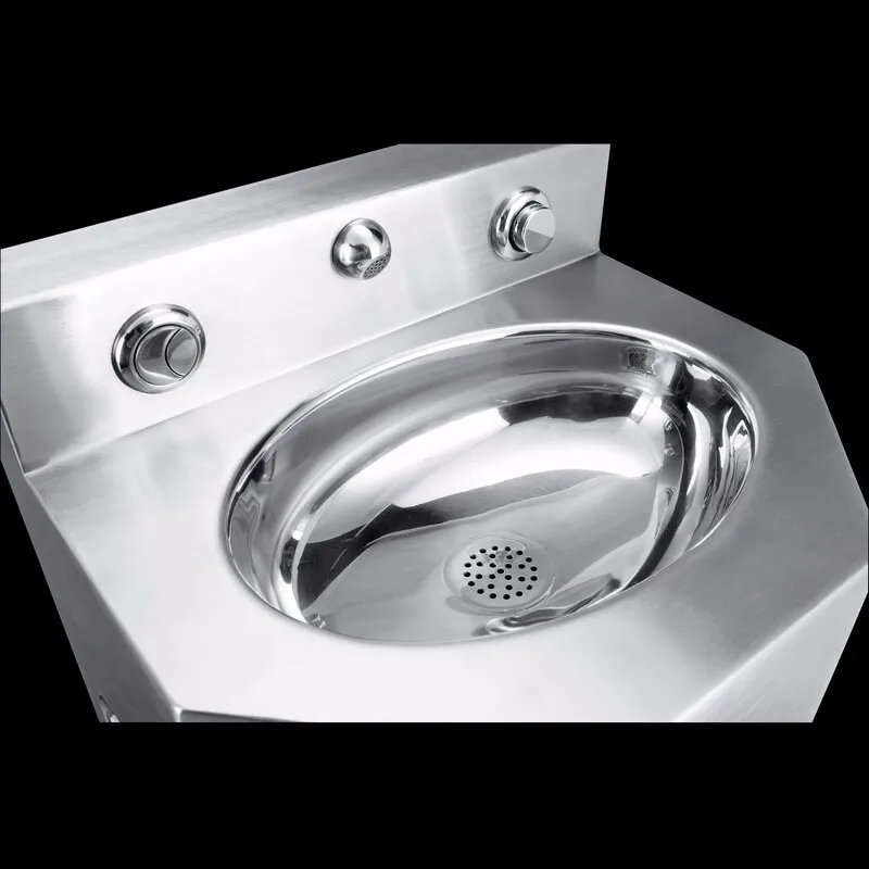 American Style Floor Mount One Piece Jail Cell Toilet With Sink