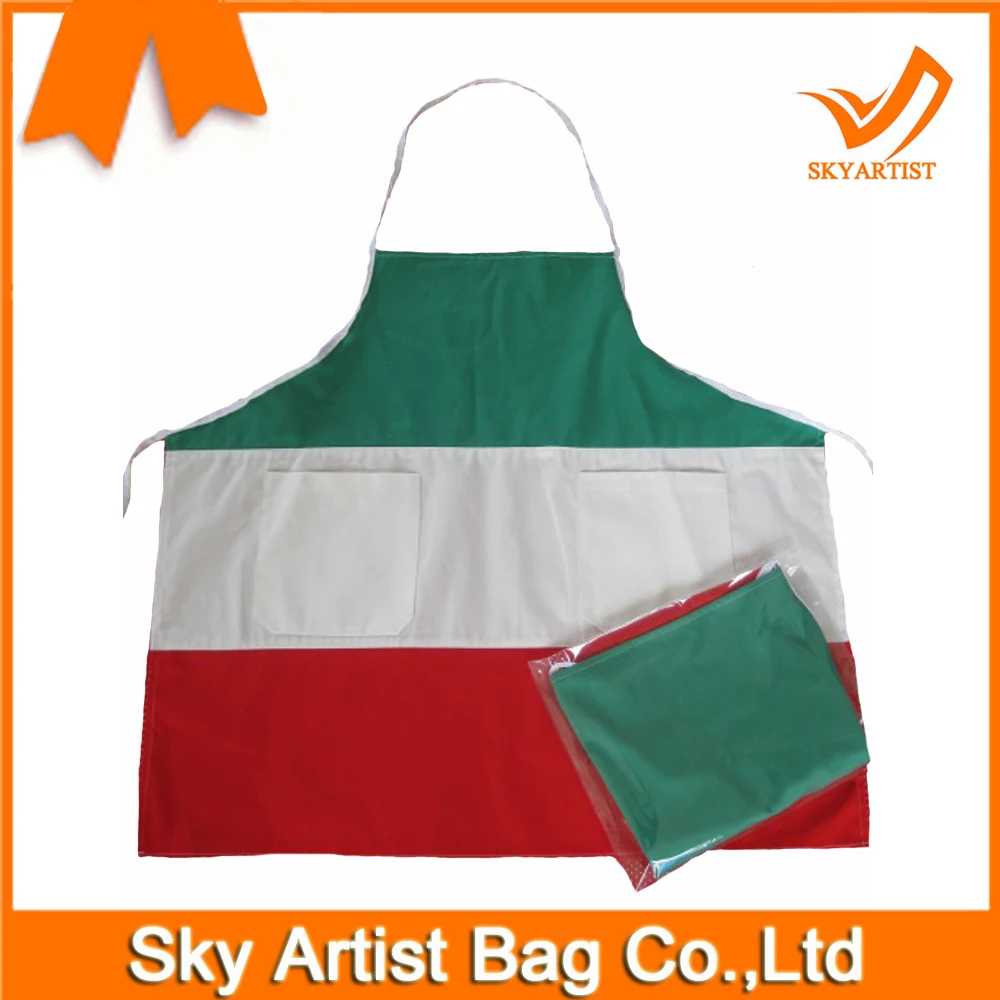 
Solid Color Bar Cocktail Apron with Denim 