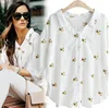 China supplier 2018 new spring arrival girl tops large size embroidered model loose women shirt ladies blouse