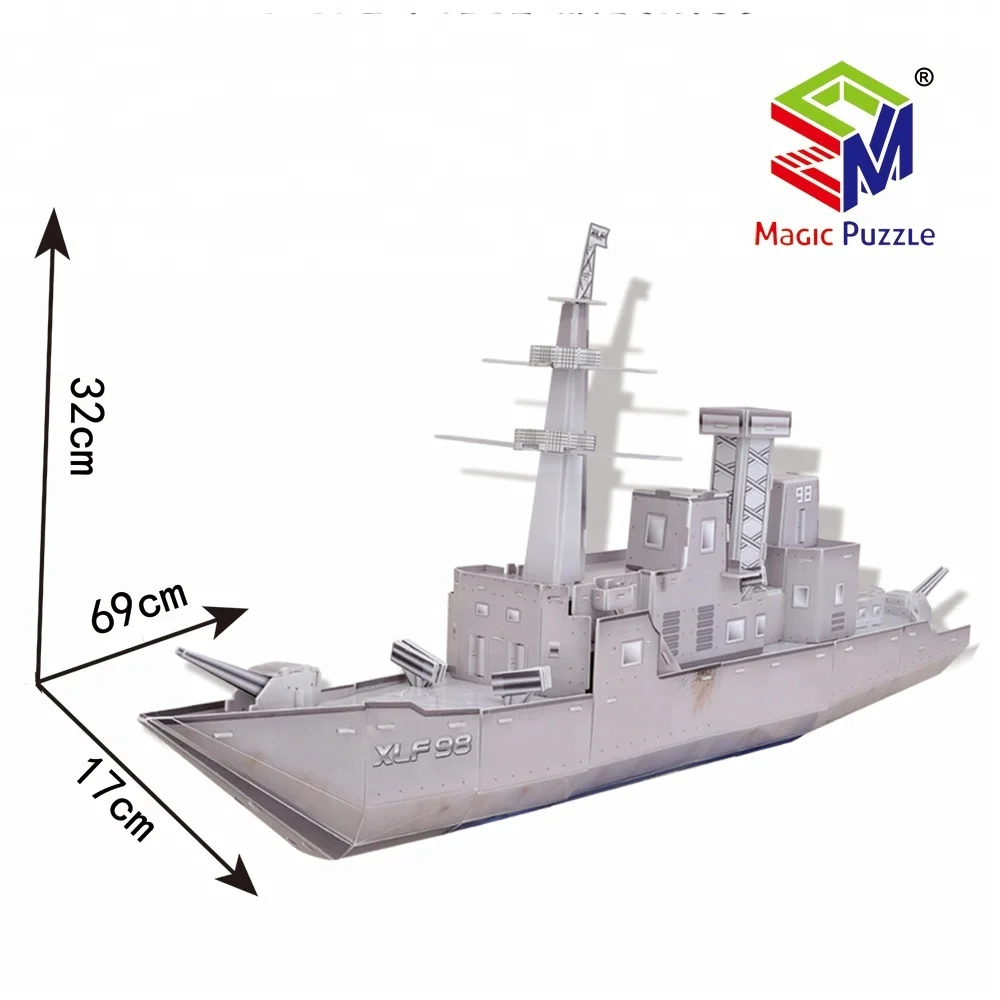 3d-модель военного корабля «сделай сам», масштаб 1:280