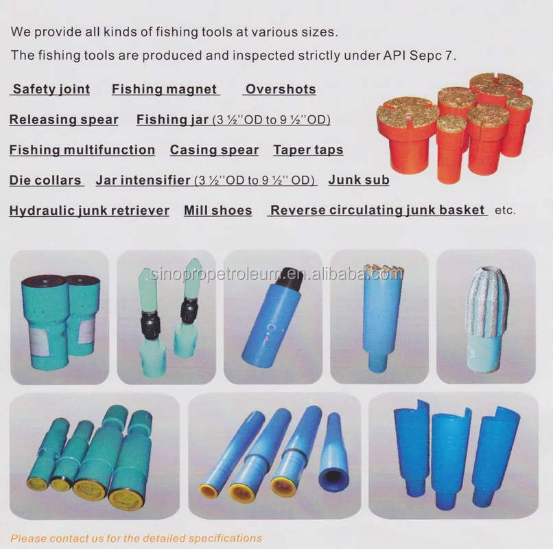 Api Wireline Fishing Tools Standard Releasing And Circulating Overshots