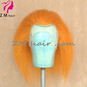 Top Quality Orange Color Deluxe Fluffy Yak Hair Clown Hair Full