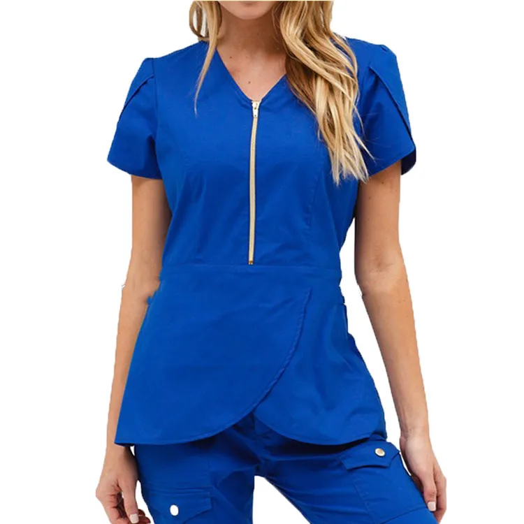 
Unisex hospital nurse scrub suit design hospital work clothes scrub set 