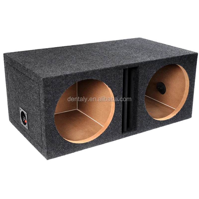 MDF Car Audio Universal Wedge 15" Double Vented Speaker Enclosure Boxes Truck - ANKUX.COM