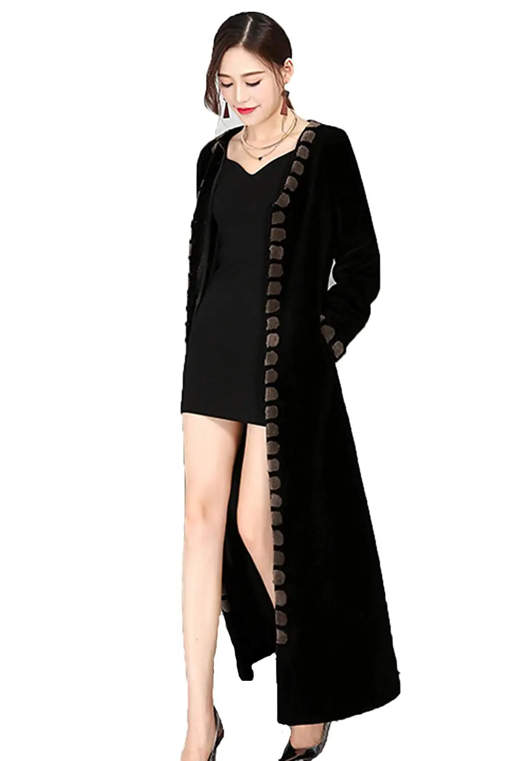 Buy Maguba Winter Wool Coat Women Slim Thick Long Floor Length