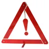 Durable red stop warning triangle reflects for car