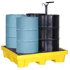 1300mm*1300mm 150mm 300mm Oil Spill containment pallet HDPE spill pallets for four drums