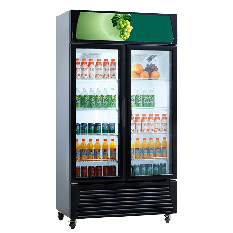 Wiberda supermarket open freezer upright refrigerating cabinet glass door cooler