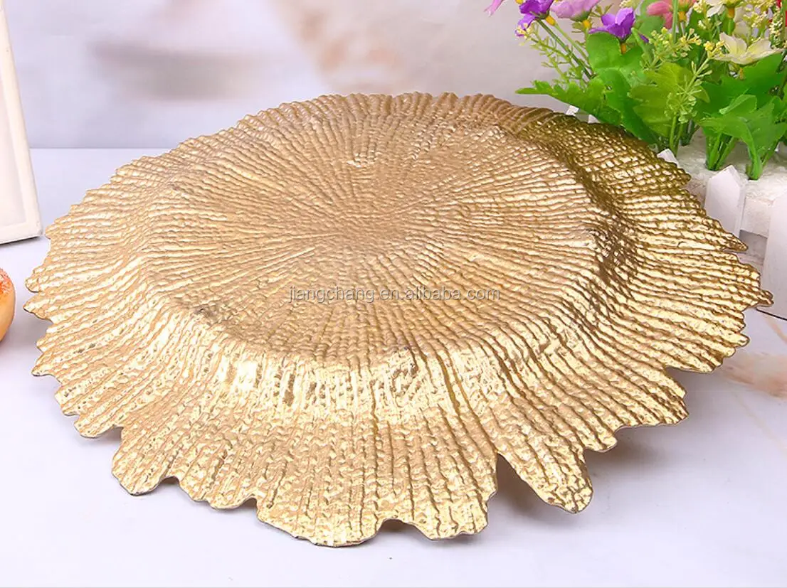 Elegant Gold Snowflake Shape Charger Plates Wholesale Buy Snowflake