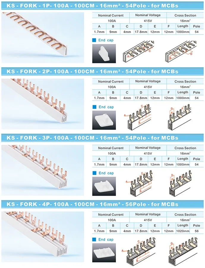 Pole Mcb Circuit Breaker 3 Phase Busbar - Buy 3 Phase Busbar,Mcb