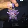 Hip hop style custom design CZ micro paved little devil demon pokemon gengar pendant