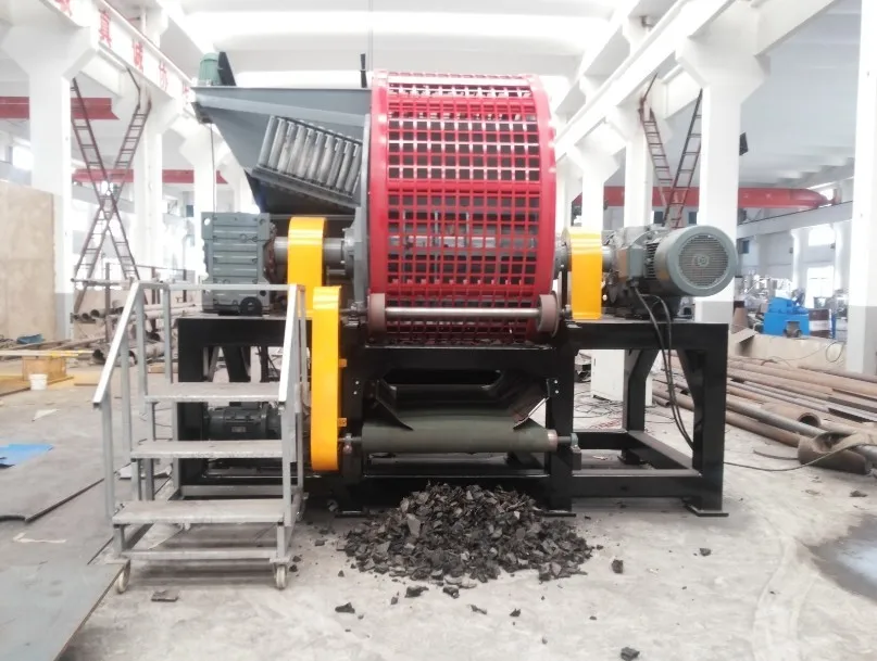 plc_control_strong_style_color_b82220_tire_strong_shredding_machine_exchangeable_strong_style_color_b82220_tire_shredder_strong