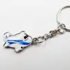 Small and cheap low price for double side CMYK logo airplane keychain charm wholesale