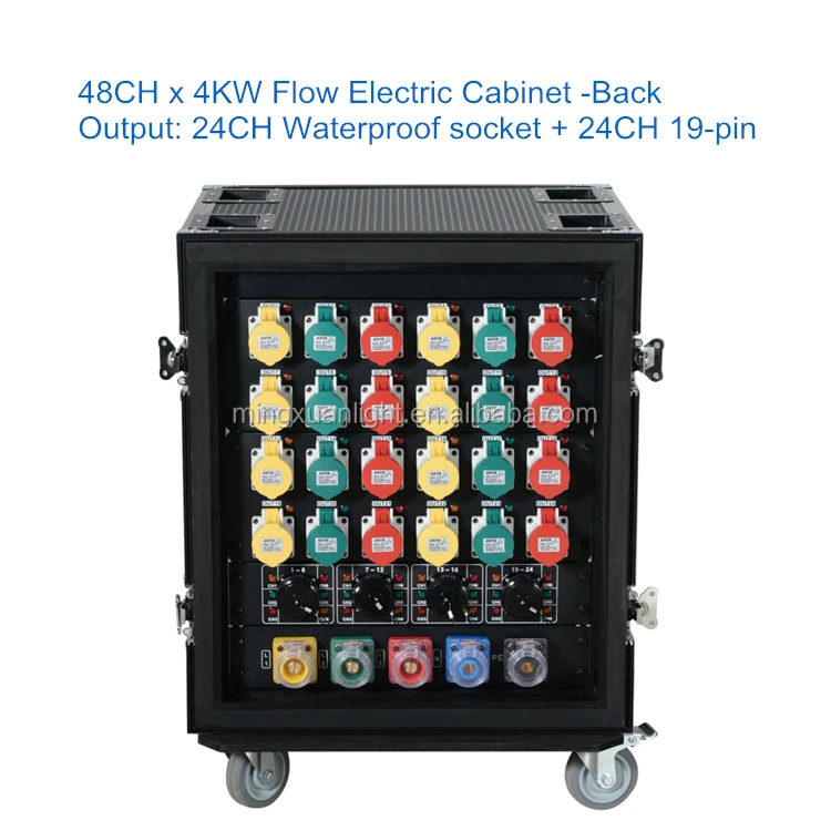 48ch X 4kw Portable 3 Phase Power Distribution Electrical Power Box