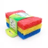 fiber sponge kitchen scrubber dish non scratch clean scouring pad brands,abrasive cleaning thick scouring pad raw material