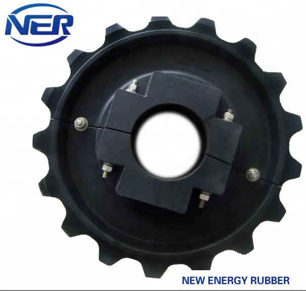 Black Plastic Drive Chain Nylon Chain Plastic Gear Sprocket For Mud