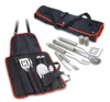 Stainless Steel Barbecue Tools Apron bbq set with Soft Plastic Tool Handle