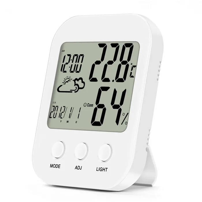 

Digital Hygrometer Probe Max Min Household LED Hydroponic clock Thermometer temperature humidity meter grower planting cultivate