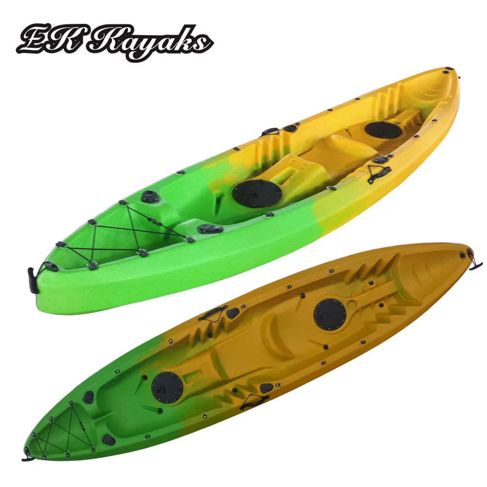 Plastic Tandem Fishing Canoe Kayak Sit On Top Buy Sit On Top Kayak