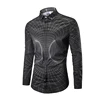 Hot sale Black Pattern Soft Slim Polyester Tee Dress In India Men shirt