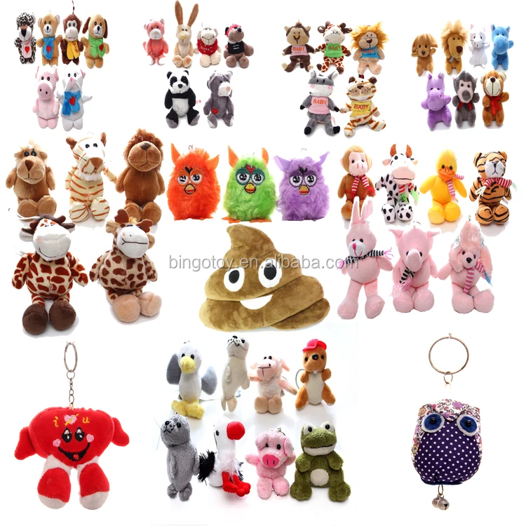 mini stuffed animal keychains