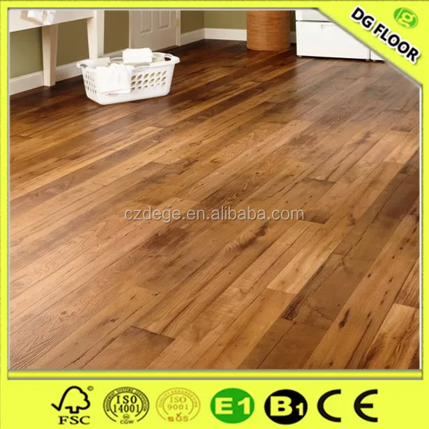 12mm Hdf Class32 Mold Press Floating Floor Wood Tile Laminate