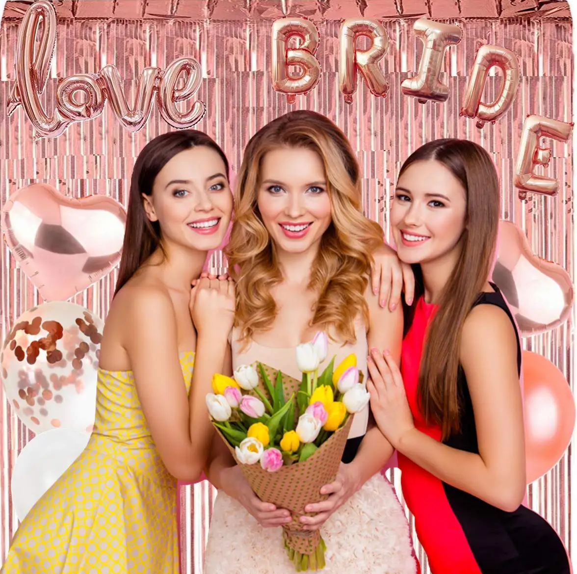 rose gold bachelorette party decorations bridal shower hen night