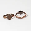 Beadsnice ID5832 jewelry accessory and component brass pad ring size 7 nickel-free round sold by PC rings blank base