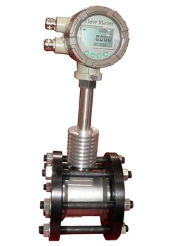 vortex meter flow piezoelectric capacitance natural gas larger flowmeter